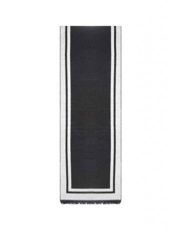 Esarfa barbati, negru gri, vascoza, 33 x 180 cm, E105-01 - Esarfe barbati