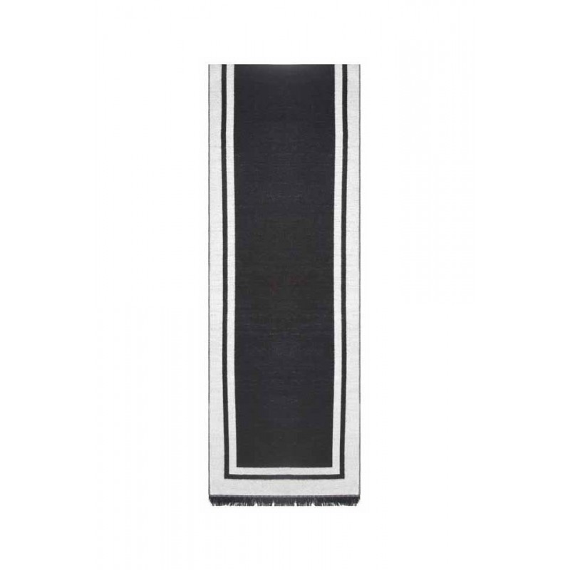 Esarfa barbati, negru gri, vascoza, 33 x 180 cm, E105-01